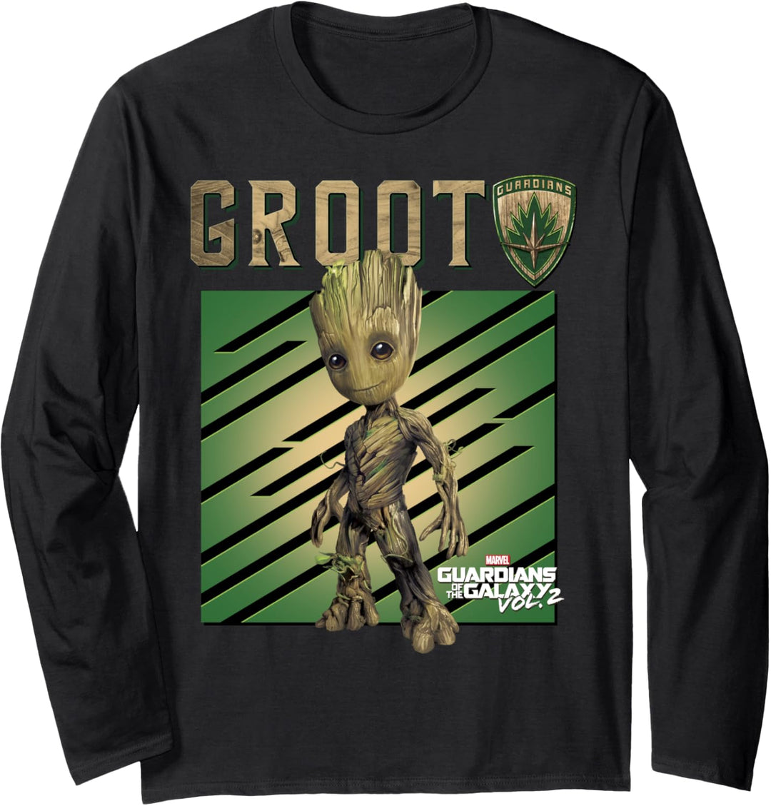 Marvel Guardians Vol. 2 Baby Groot Shield Langarmshirt