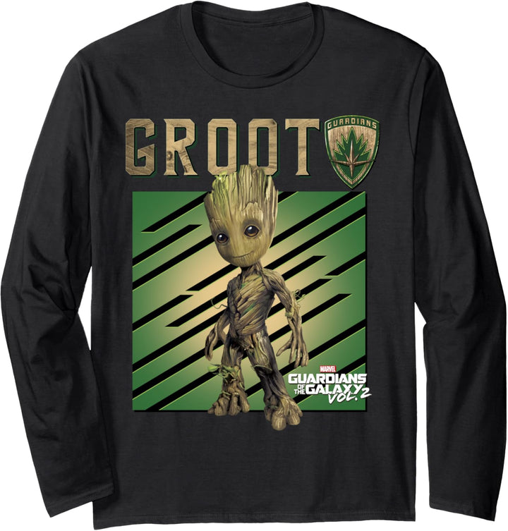 Marvel Guardians Vol. 2 Baby Groot Shield Langarmshirt