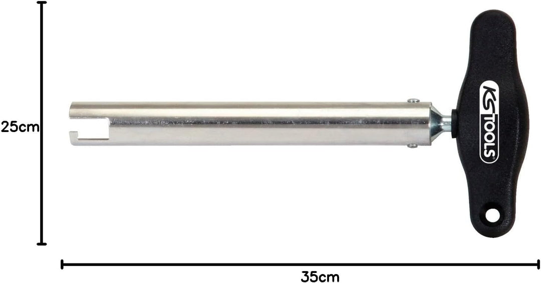 KS Tools 500.7525 T-Griff-Zündkerzenstecker-Abzieher, kurz, 225mm