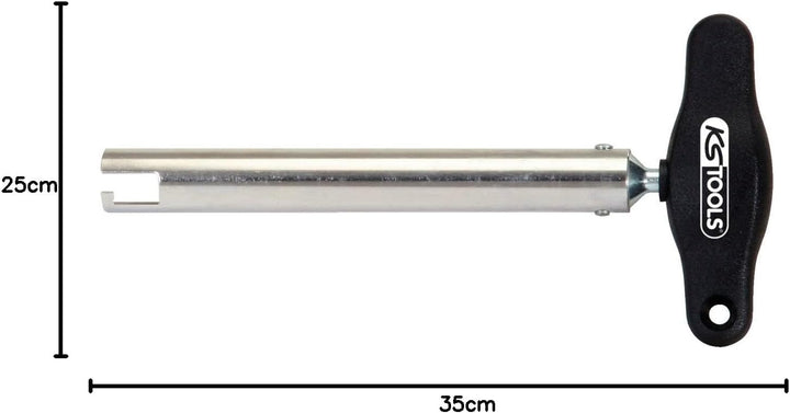 KS Tools 500.7525 T-Griff-Zündkerzenstecker-Abzieher, kurz, 225mm