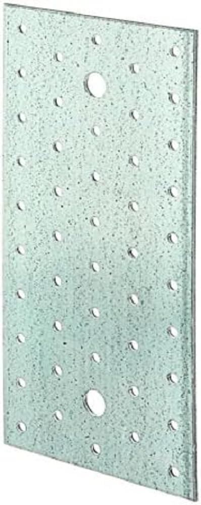 Alberts 847272 Lastrina di giunzione multiforo | zincata con procedimento Sendzimir | 200 x 100 mm |