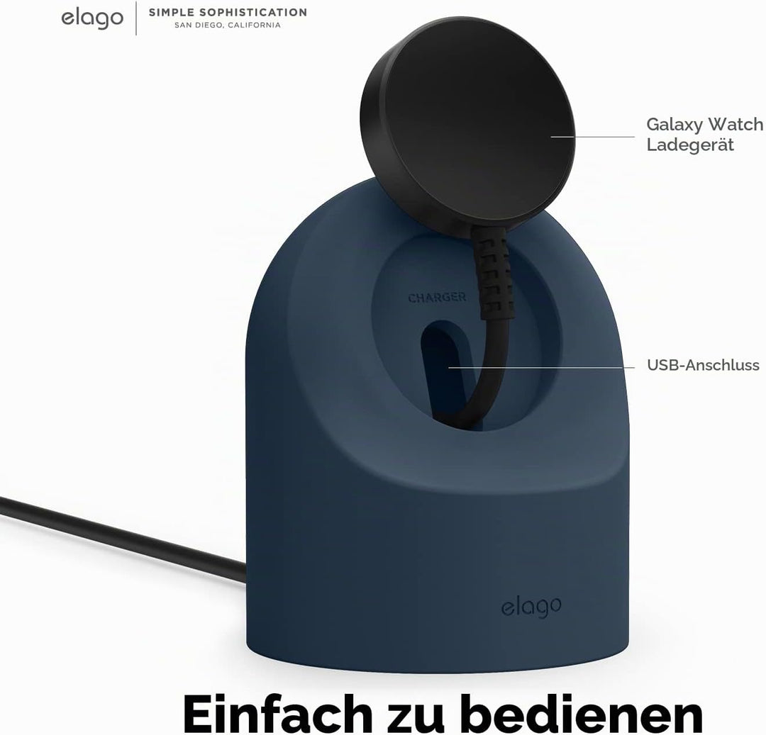 elago Ladestation für Samsung Galaxy Watch 8/8 Classic/7/Ultra/6/6 Classic/5/5 Pro [40/43/44/45/47mm