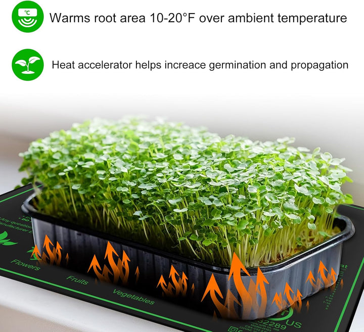 Heizmatte Pflanzen Wasserdichtes Heizmatte Terrarium Schnelle Erwärmung 50 * 52 cm, Sicher und Langl