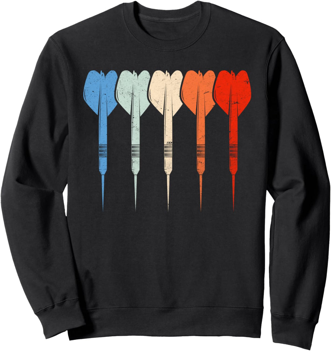 Vintage Darts Pfeile Retro Dart Sweatshirt