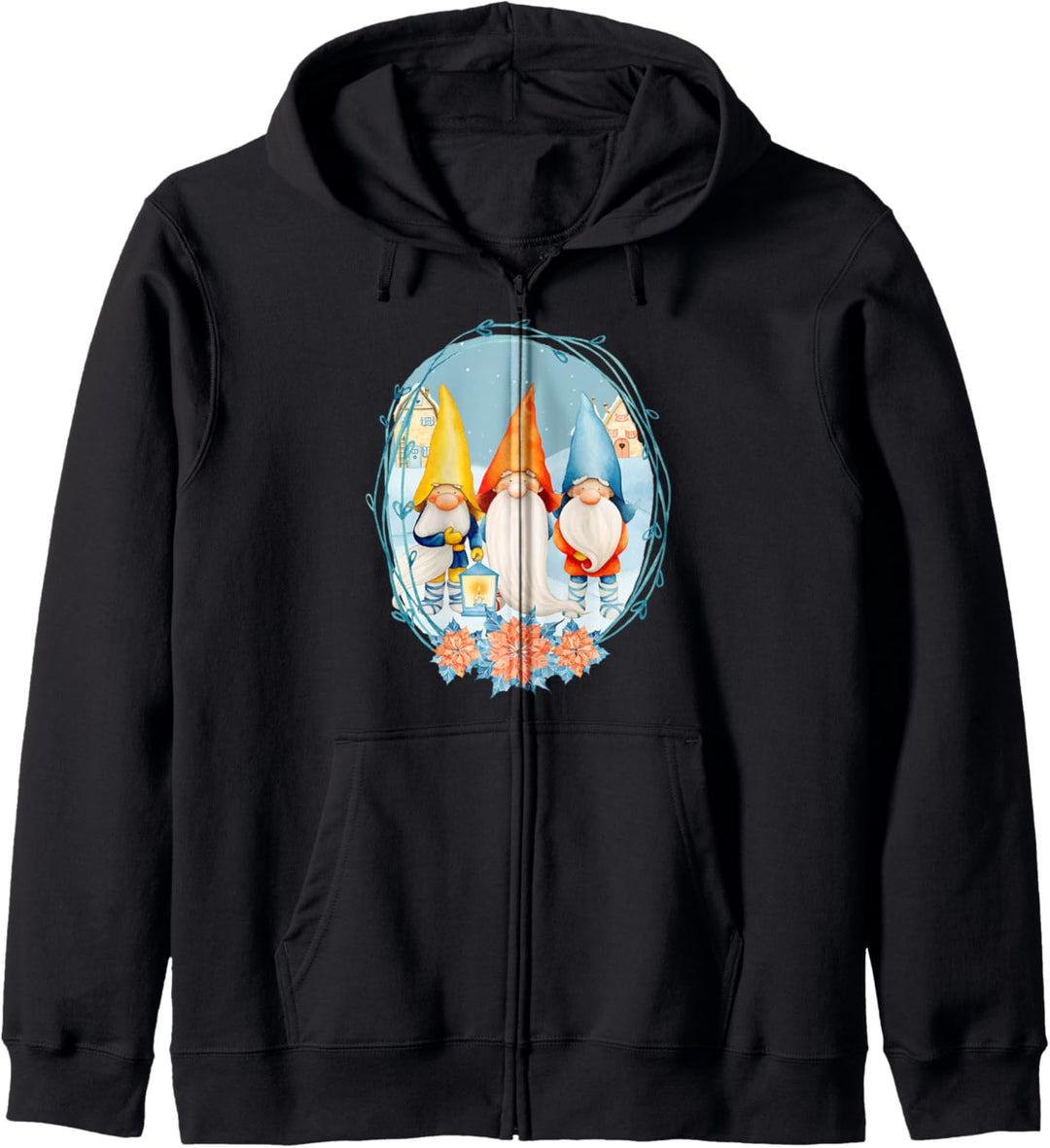 Weihnachten Yuletide God Jul Skandinavien Wichtel Weihnachts Kapuzenjacke