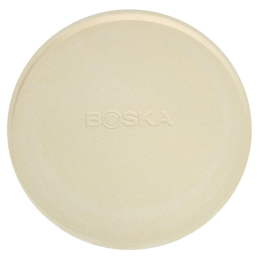 Boska Pizzastein Deluxe L/Für Backofen und Grill/Pizzen in Steinofenqualität/Schöner erhöhter Rand/C