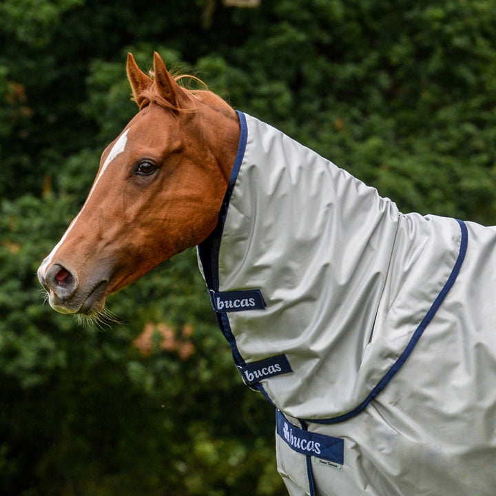 Bucas Power Turnout Combi Neck, Halsteil, Silber, Grösse L (Rückenlänge 145 cm), L