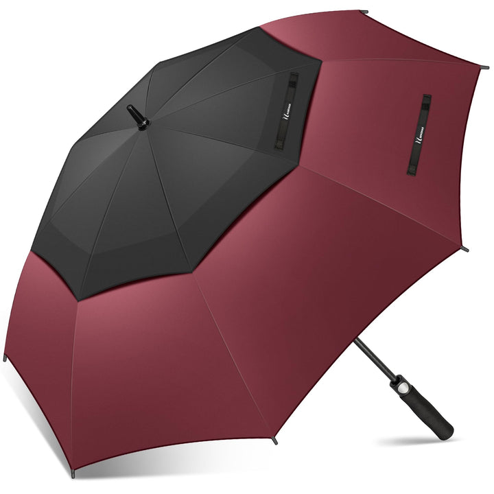 NINEMAX Golf Regenschirm Gross Sturmfest XL/XXL,Grosser Regenschirm Sturmfest | Stabil Golfschirm Gr
