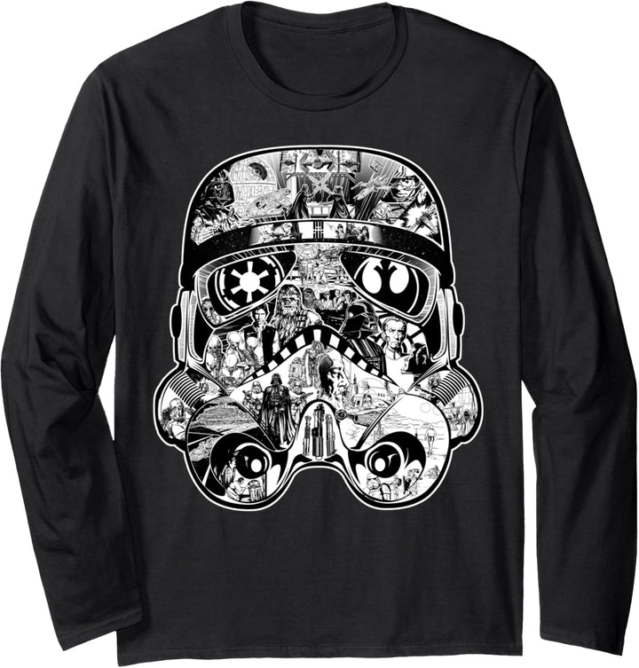 Star Wars Trooper Helmet Star Wars Story Poster Langarmshirt