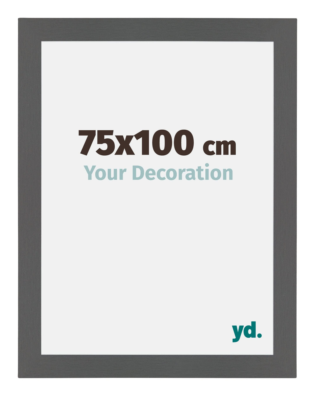 yd. Your Decoration - Bilderrahmen 75x100 cm - Antrazit - Bilderrahmen aus MDF mit Acrylglas - Antir