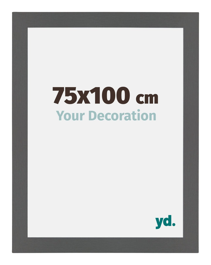 yd. Your Decoration - Bilderrahmen 75x100 cm - Antrazit - Bilderrahmen aus MDF mit Acrylglas - Antir
