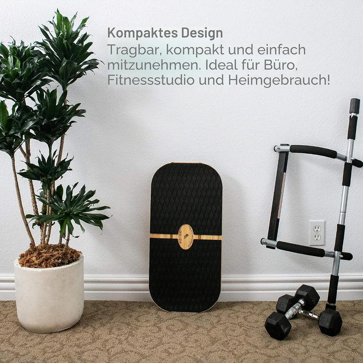 Blue Planet Balance Surfer 7-in-1 Bamboo Wooden Balance Board Trainer für Büro, Gym &amp; Home | Ideal f