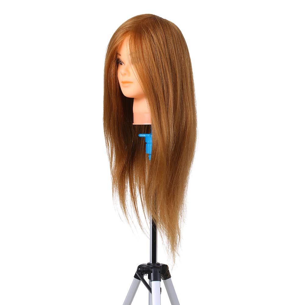 Trainingsköpfe 100% Echthaar Trainingsköpfe für Friseure Professioneller Übungskopf Frisurenkopf DIY
