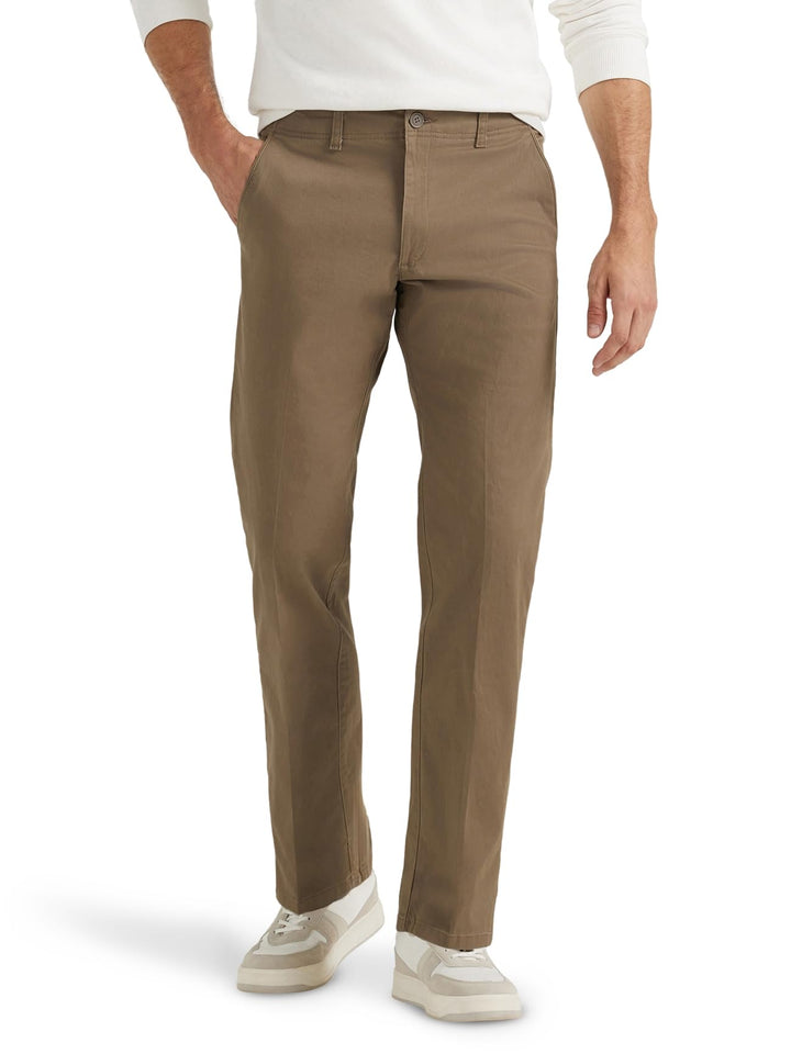 Lee Herren Extreme Motion Flat Front Regular Straight Pant Hose mit gerader Passform 30W / 32L Woods