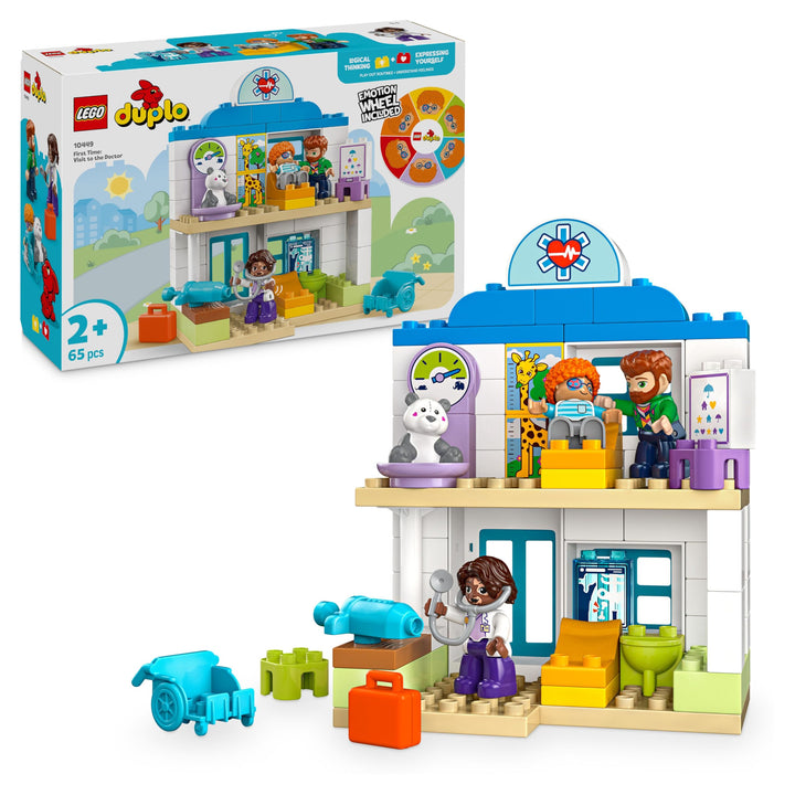 LEGO DUPLO Town Erster Arztbesuch, Bauspielzeug, Spielset zur Förderung der Feinmotorik, Geschenk fü