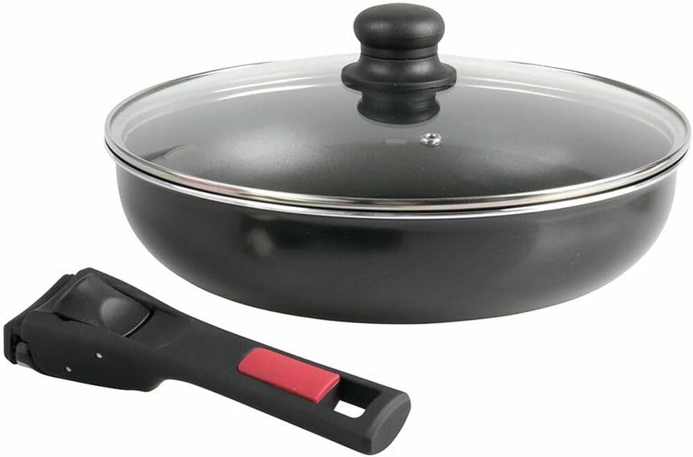 Sitram 712380 Agile Bratpfanne 28 cm aus Aluminium mit schwarzer Antihaftbeschichtung, ohne PFOA, ab