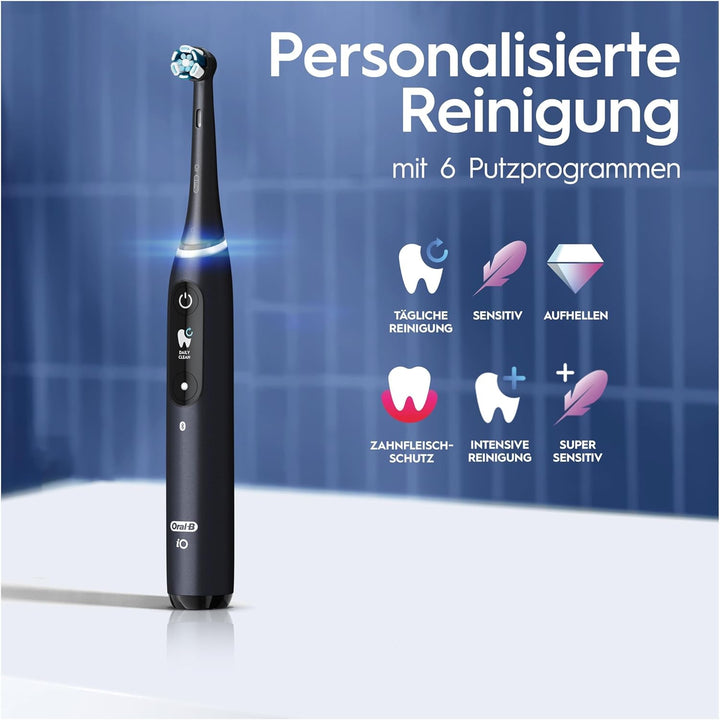 Oral-B iO Series 8 Plus Edition Elektrische Zahnbürste/Electric Toothbrush, PLUS 3 Aufsteckbürsten i
