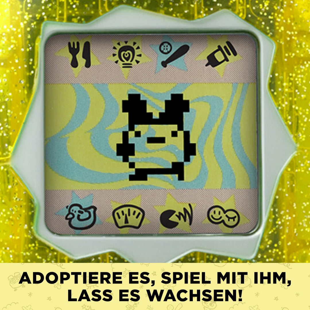 Bandai - Original Tamagotchi Color Collection Yellow - Elektronisches virtuelles Haustier mit Farbdi