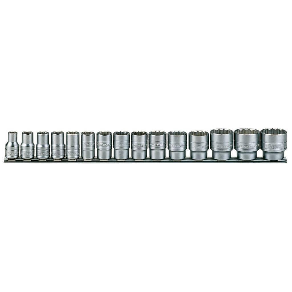 tengtools m1215 mm Set aus 6 Gläsern, Bi-Hex Stecknuss für 1/2 Zoll Regular Serie