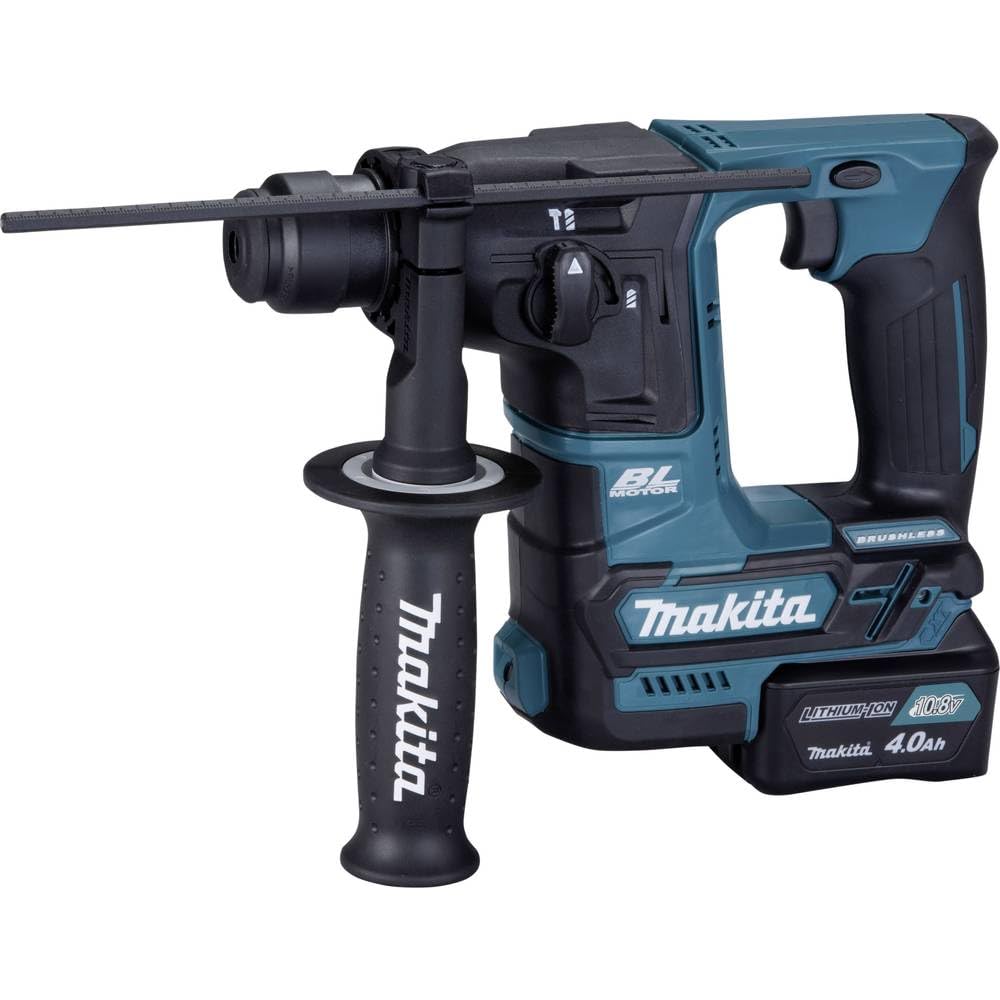 Makita HR166DSMJ Akku-Bohrhammer für SDS-PLUS 10,8 V / 4,0 Ah, 2 Akkus + Ladegerät im MAKPAC Petrol