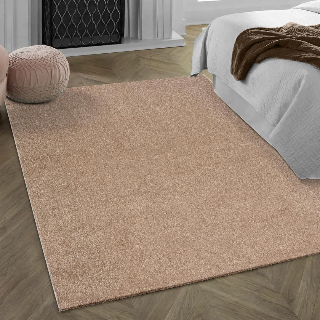 Impression Kurzflor-Wohnzimmerteppich - Schlichte Moderne Teppiche für Schlafzimmer, Büro, Flur, Küc
