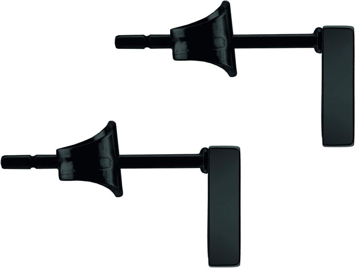 LIEBESKIND BERLIN Damen-Ohrstecker Edelstahl Schwarz, Schwarz