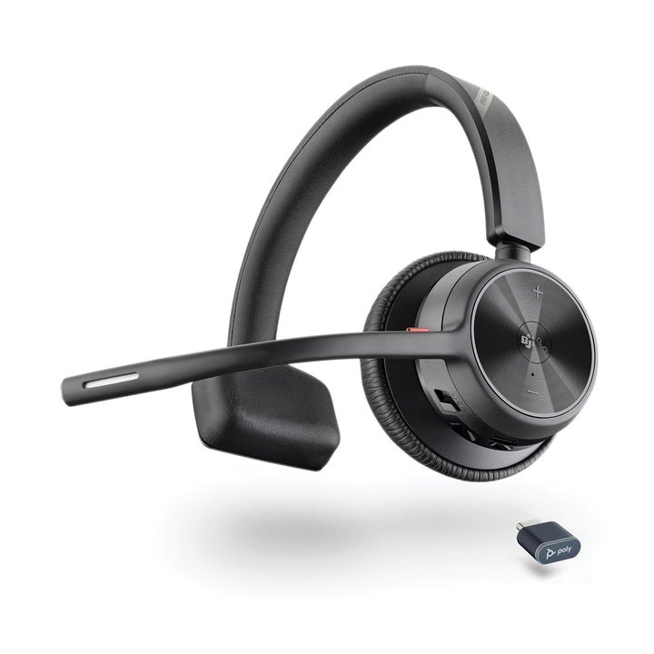 Schnurloses Headset Poly Voyager 4310 UC – Ein-Ohr-Bluetooth-Headset mit Noise Cancelling-Mikrofonar