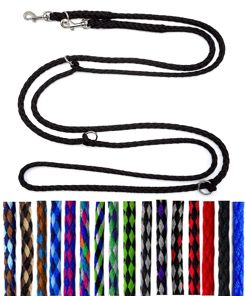 Hundeleine kleine Hunde bis 15 Kg/Doppelleine 4-Fach verstellbar 2,40m / 2,80m / 3,50m Führleine seh