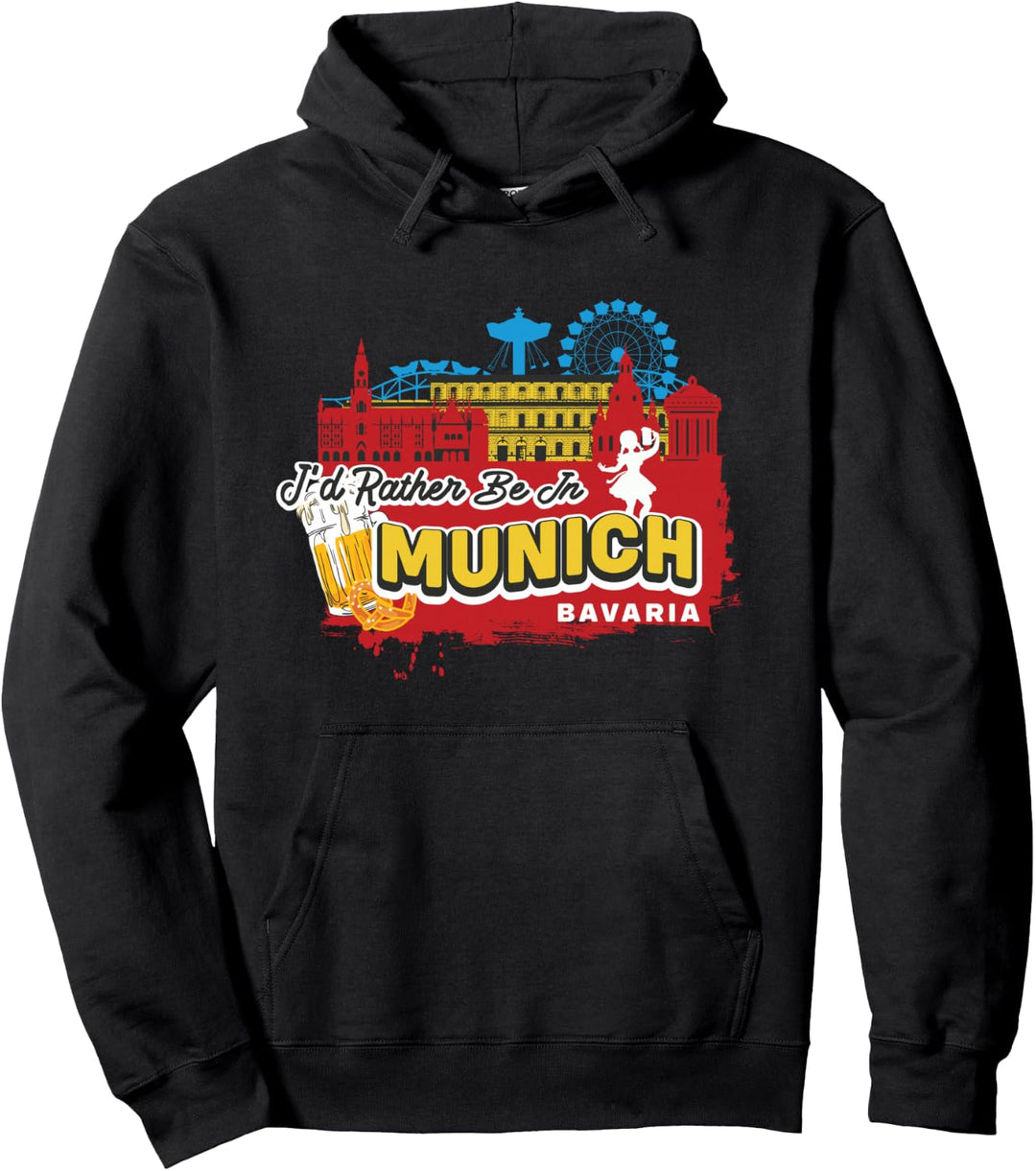 Ich wäre lieber in München Bayern - Lustiges Souvenir Pullover Hoodie