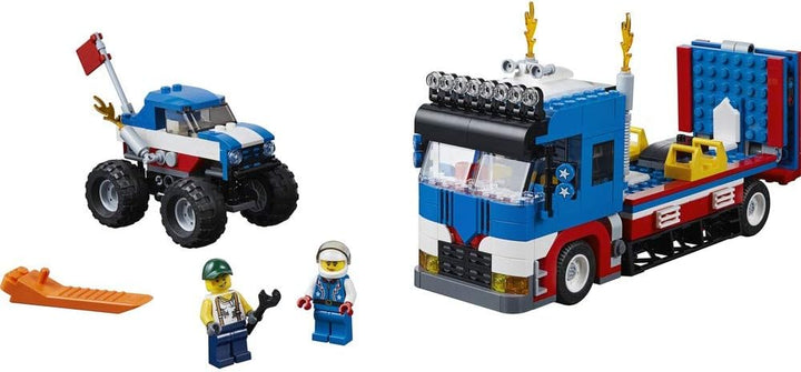 LEGO® Creator 3-in-1 Stunt-Truck-Transporter (31085) kreatives Kinderspielzeug