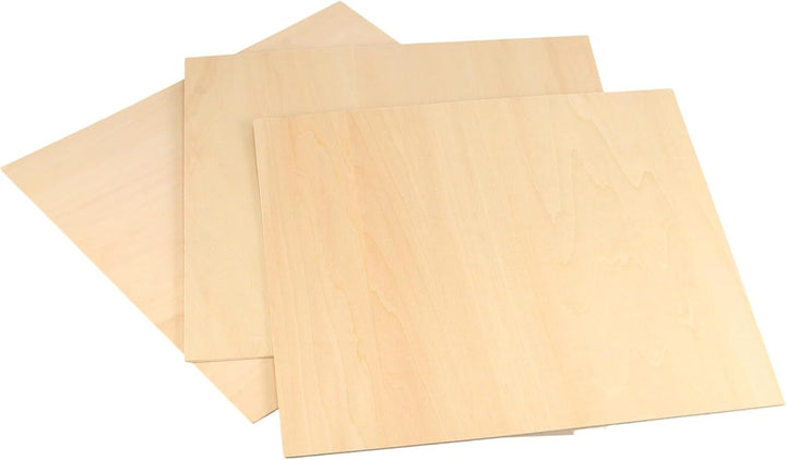 MUNGHOK 20 Stück 300 x 300 x 2mm Holzplatte zum Basteln, Quadratisch Lindenholz Sperrholzplatten, Ba