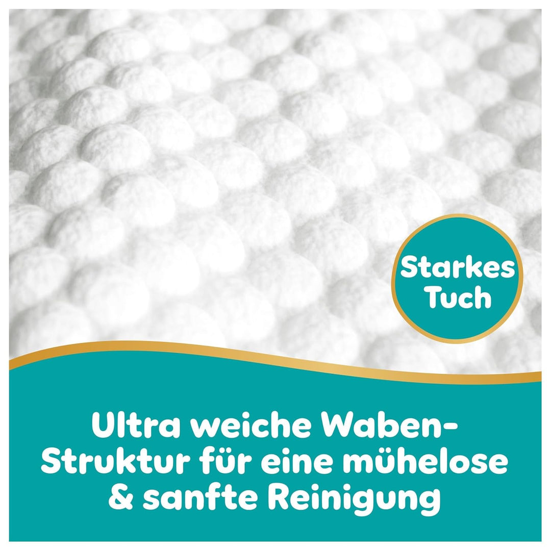 Pampers Aqua Soft Touch Baby-Feuchttücher, 15 Packungen mit 60 Feuchttüchern = 900 Baby-Feuchttücher