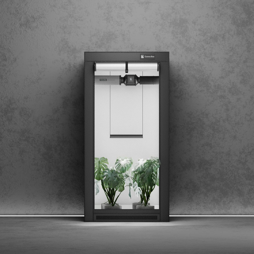 Growzelt 60x60x160 cm, Lichtdichte Gewächshaus, 1680D Hohe Reflektivität Mylar, Growbox mit abnehmba