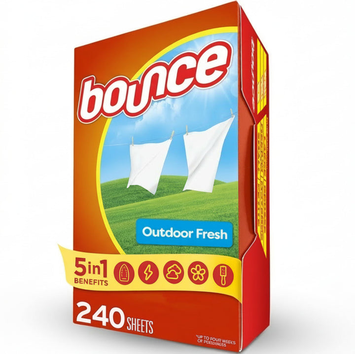 Bounce (Outdoor Fresh) Sheets, 240 Count - Trocknertücher 240 Tücher aus USA 1 stück (240er Pack), 1