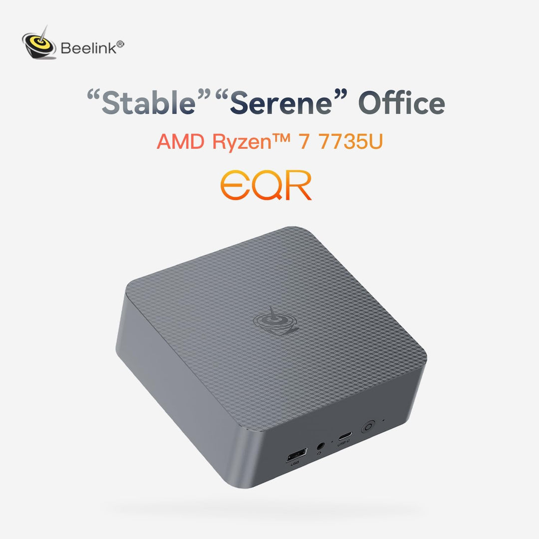 Beelink SER5 MAX Mini PC, AMD Ryzen 7 5800H, 8 Kerne, 16 Threads bis zu 4,4 GHz, 32 GB RAM, 1 TB SSD