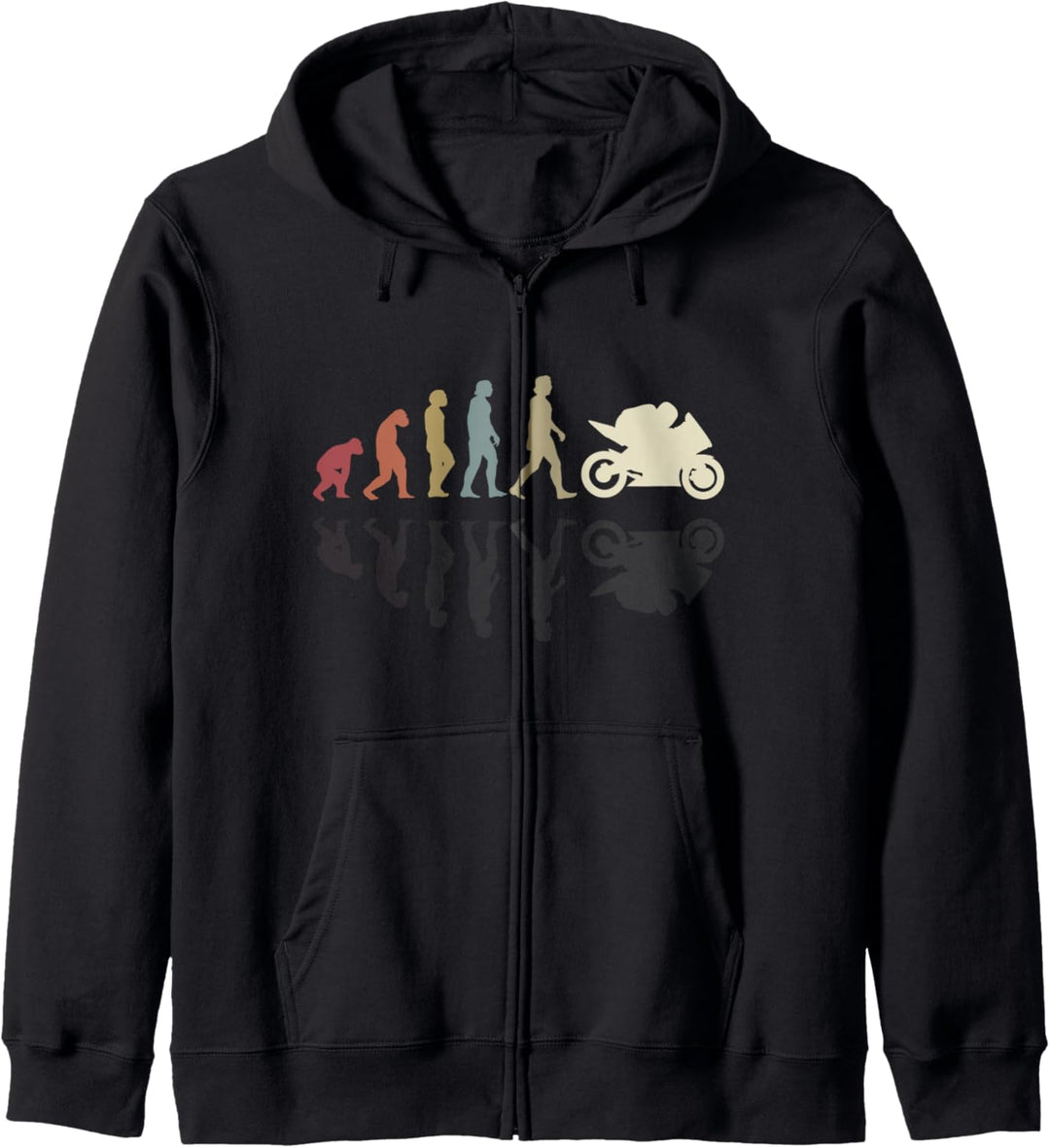 motorrad evolution vintage shadow biker motorradfahrer Kapuzenjacke