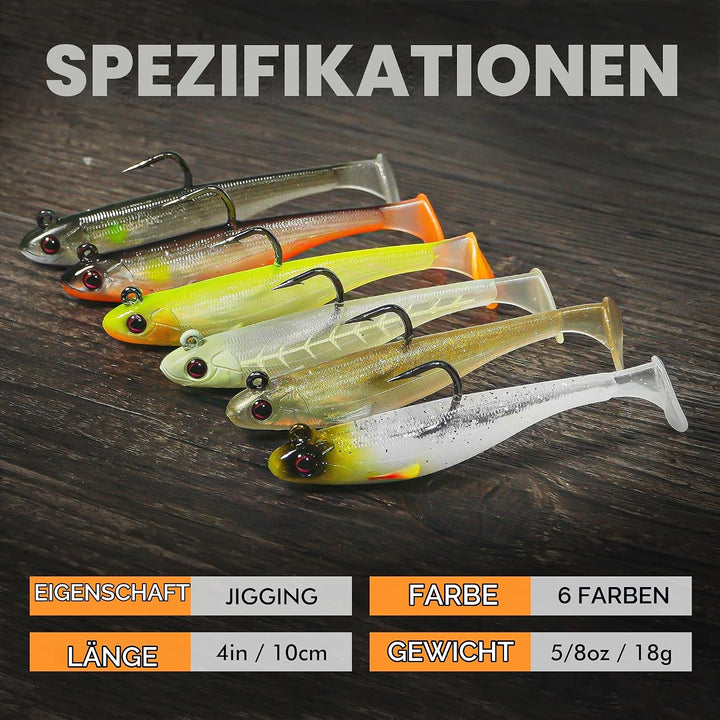 TRUSCEND Gummifische Angelköder für Forelle Zander &amp; Barsch, Kunstköder Angelausrüstung Gummiköder A