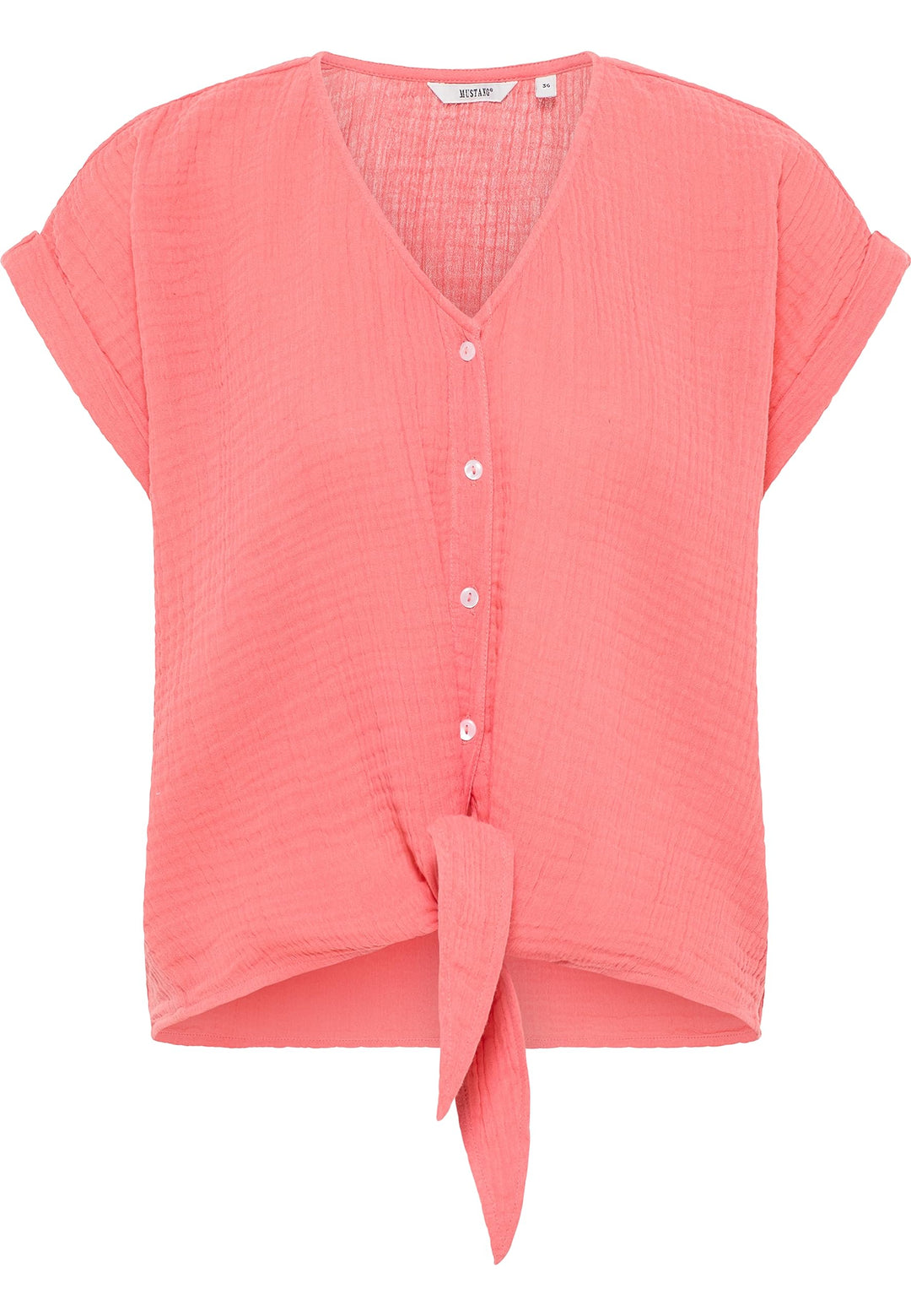 MUSTANG Damen Style ELSA Knotted Blouse Bluse 38 Porcelain Rose 8204, 38 Porcelain Rose 8204