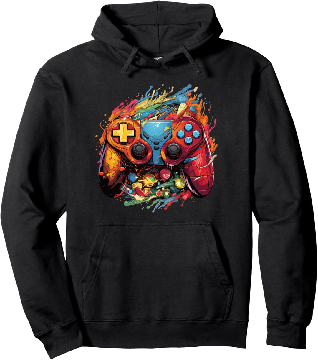 Gamer Ästhetische Grafik Gaming Zocker Jungen Teenager Pullover Hoodie