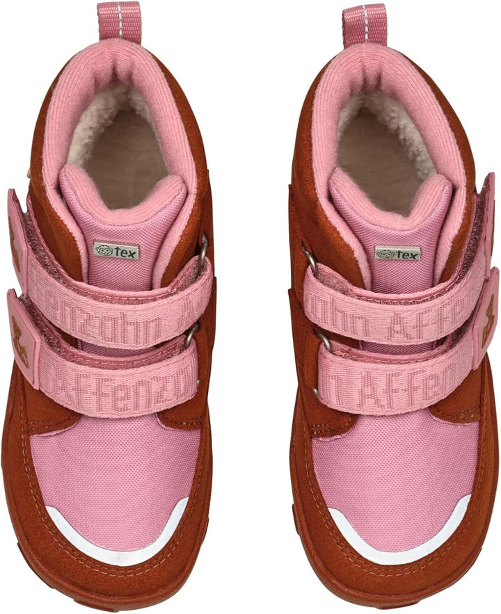 Affenzahn Winterstiefel Vegan Comfy warm gefüttert, wasserdicht mit Kletterverschlüssen, Grösse 21-3