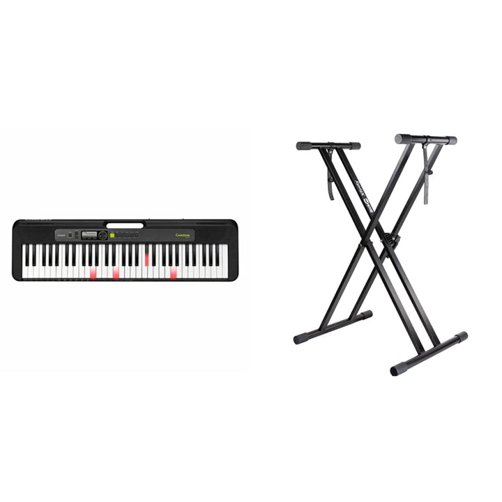 Casio LK-S250 CASIOTONE Leuchttastenkeyboard mit 61 anschlagdynamischen Tasten im Piano-Look, schwar