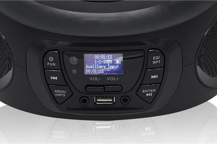 Roadstar CDR-375D+/BK Tragbares Radio CD Player, Spieler CD-MP3, CD-R, CD-RW, Radio DAB/DAB+ / FM, U