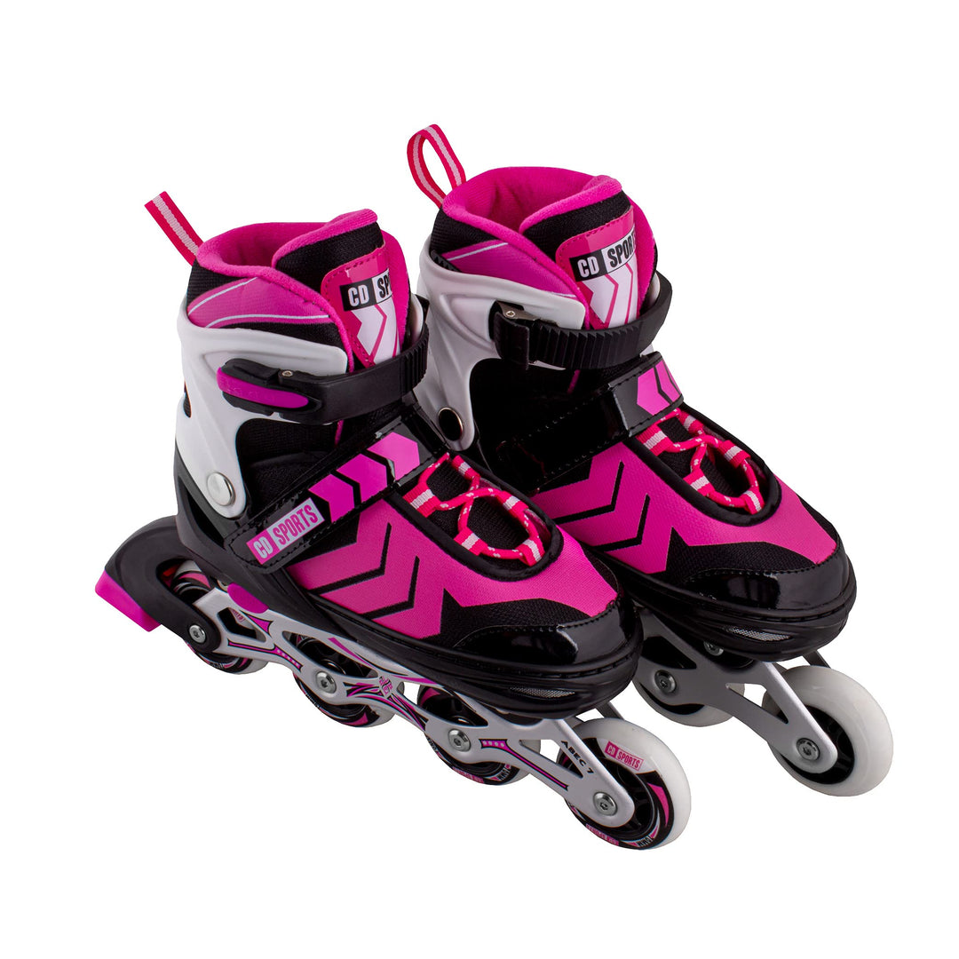 Calma Dragon Inline-Skates, grössenverstellbar, Profi-Skates für Erwachsene und Kinder, 4 Rollen, Sc