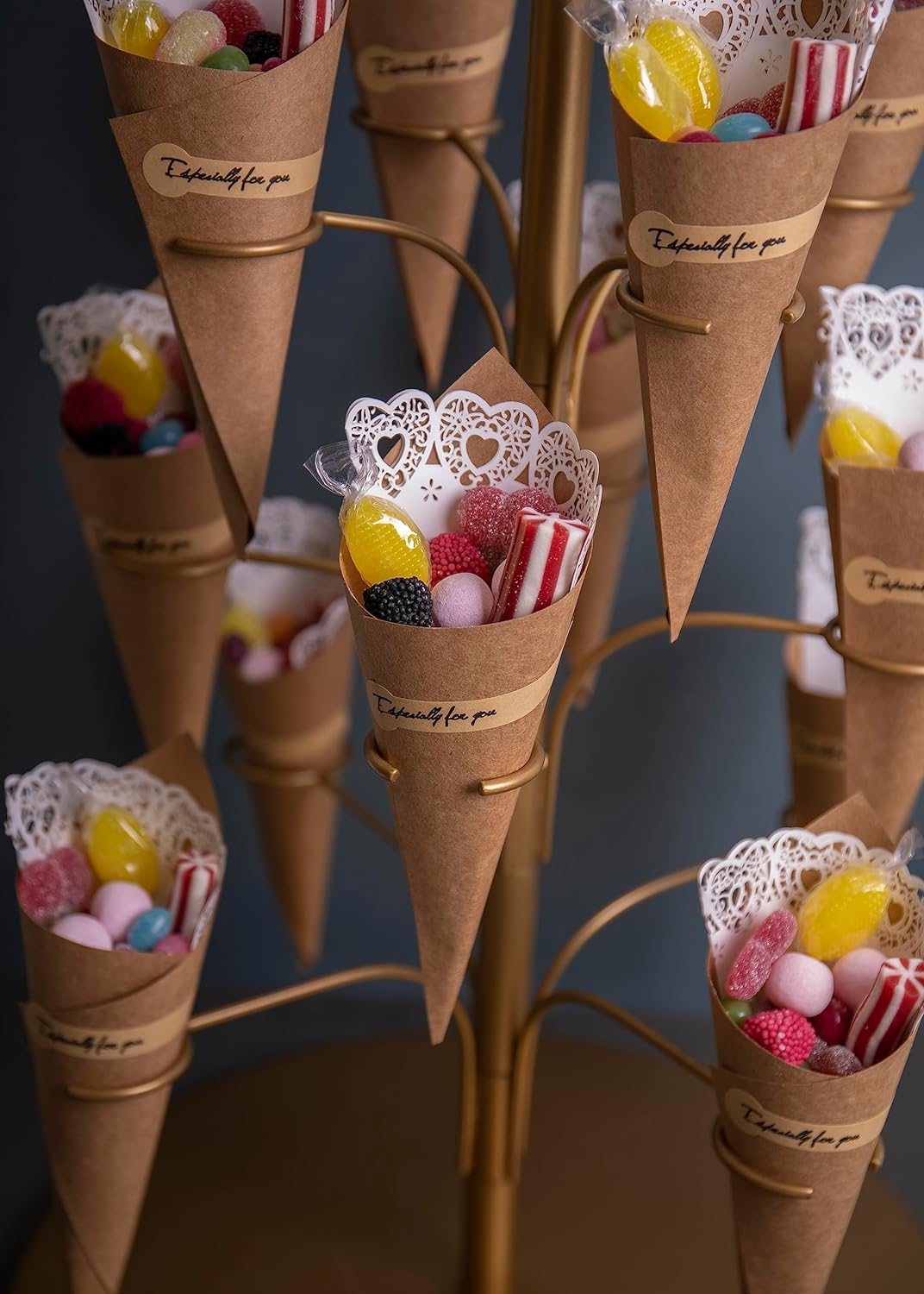Artesa Servierbaum für Cocktails und Knabbereien aus Edelstahl, 34 x 34 x 54 cm, in Geschenkverpacku