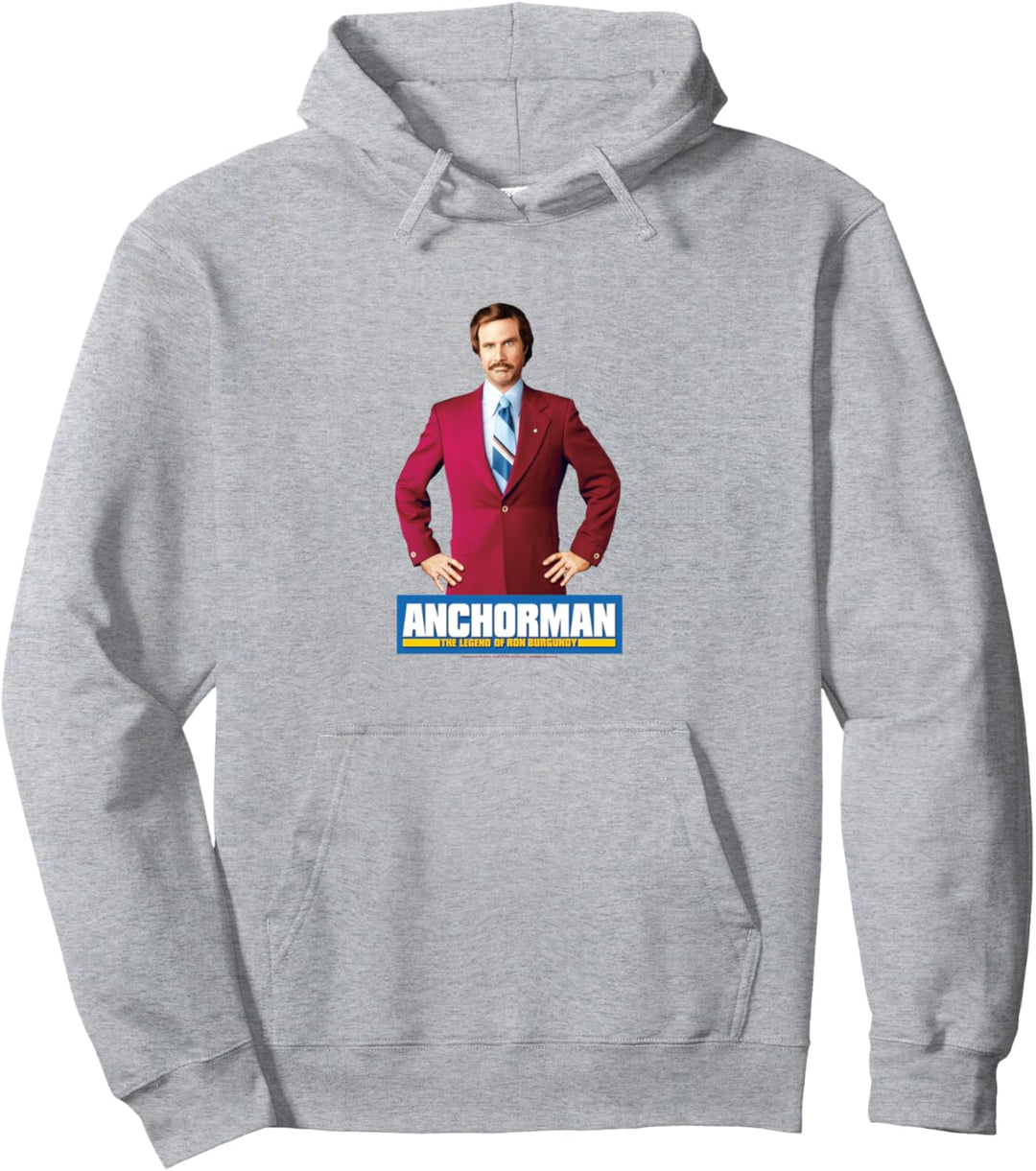 Anchorman Ron Burgundy Classic Portrait Pullover Hoodie