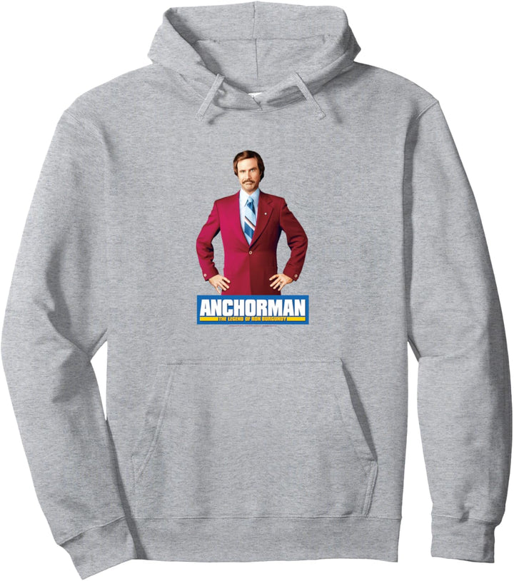 Anchorman Ron Burgundy Classic Portrait Pullover Hoodie