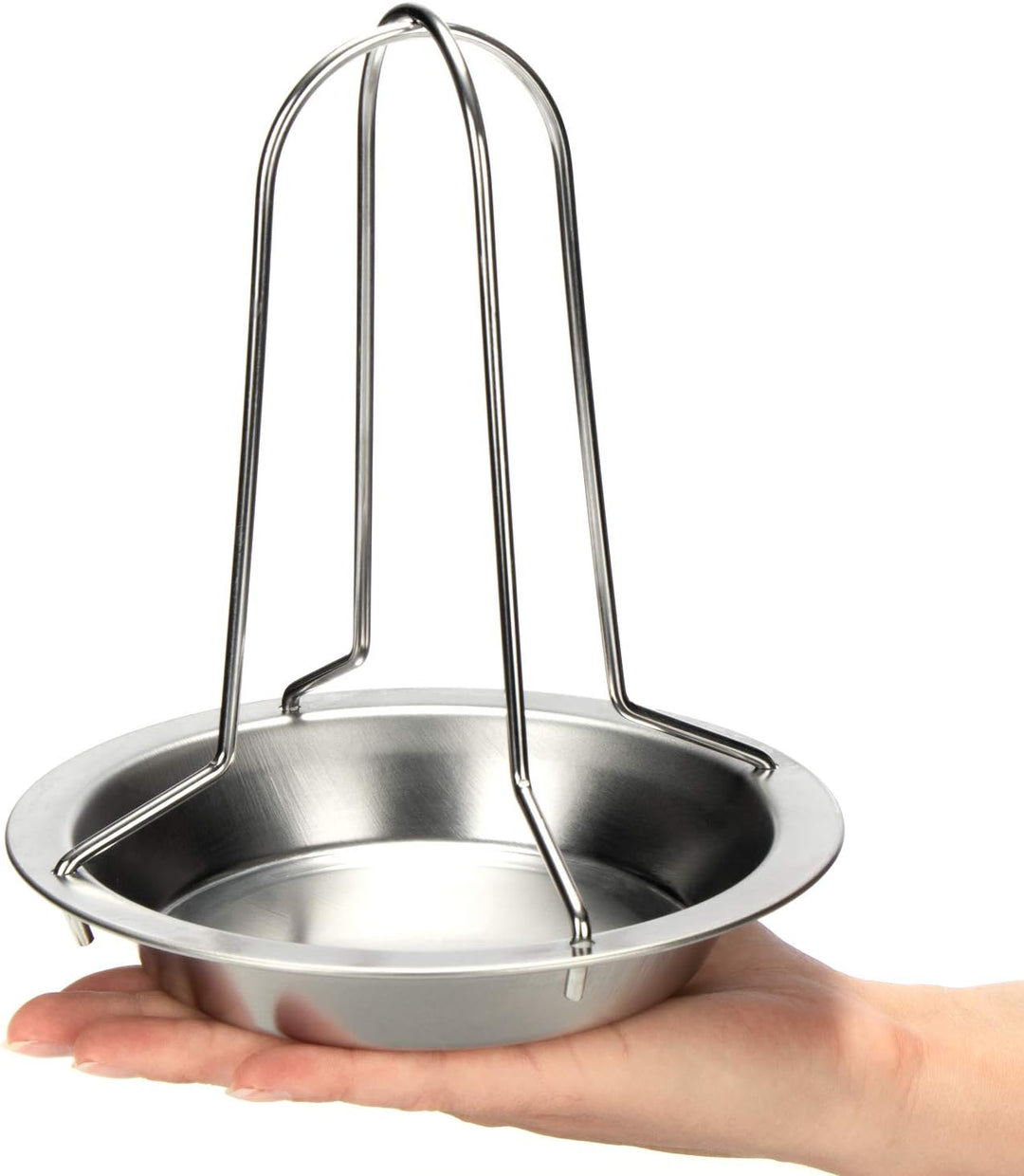 COM-FOUR® 2x BBQ Hähnchenbräter für perfekte Grillhähnchen, Geflügelhalter zum Garen von Brathähnche