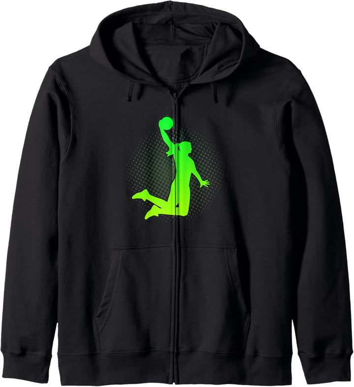 Basketball-Geschenk für Mädchen und Frauen Slam Dunk Kapuzenjacke