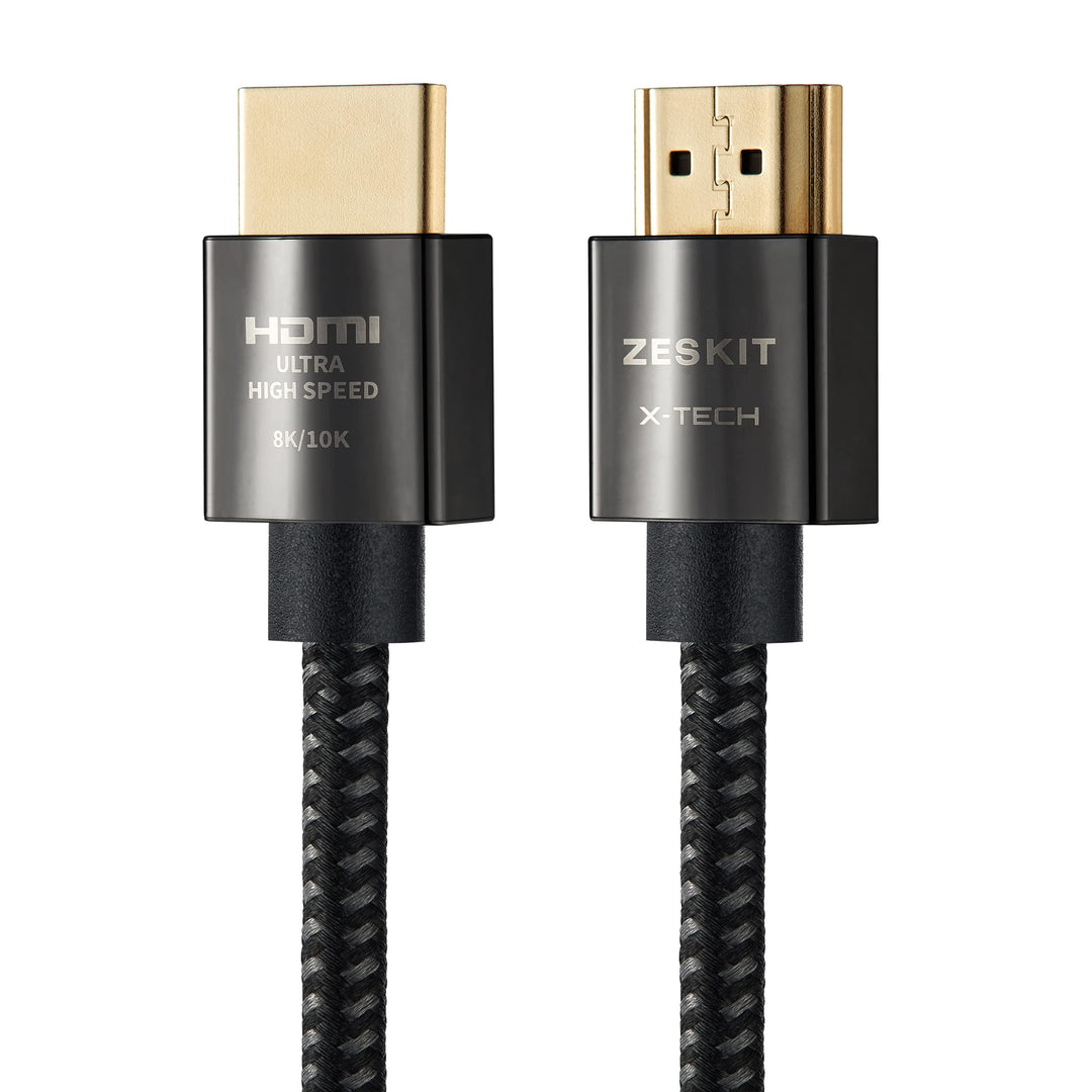 Zeskit X-Tech 48Gbps Ultra High Speed HDMI Kabel 0,5m, 8K60 4K120 144Hz eARC HDR HDCP 2.2 2.3 Kompat