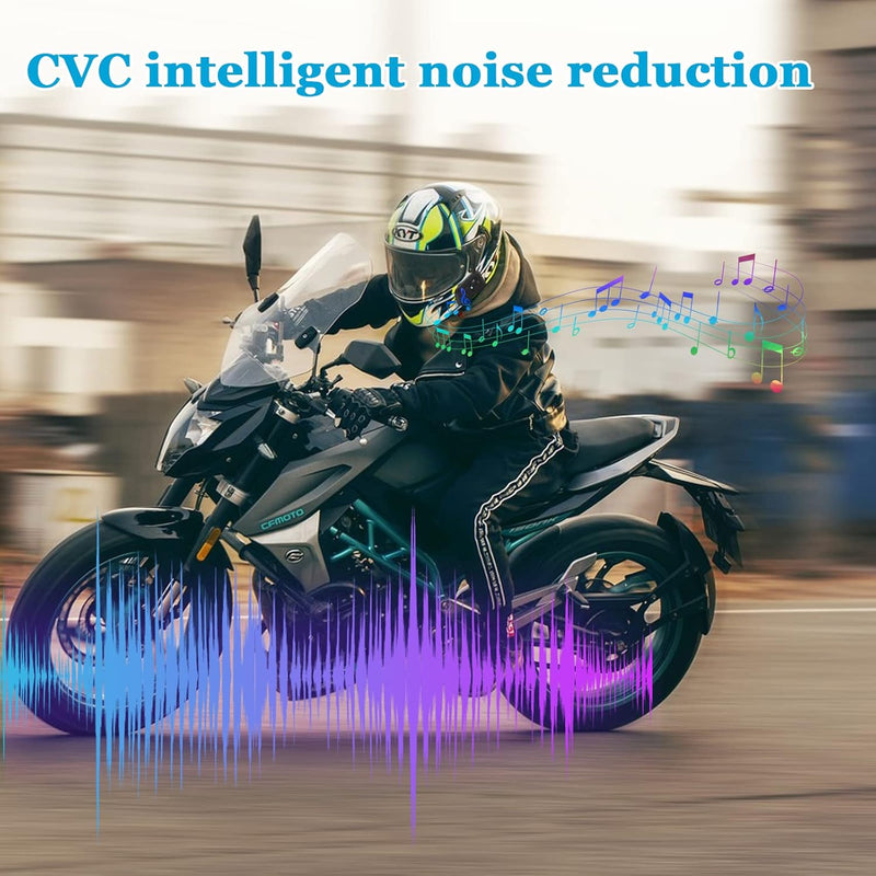 OBEST Motorradhelm Intercom Headset, Motorrad Headset, Bluetooth 5.1, unterstützt die Kommunikation